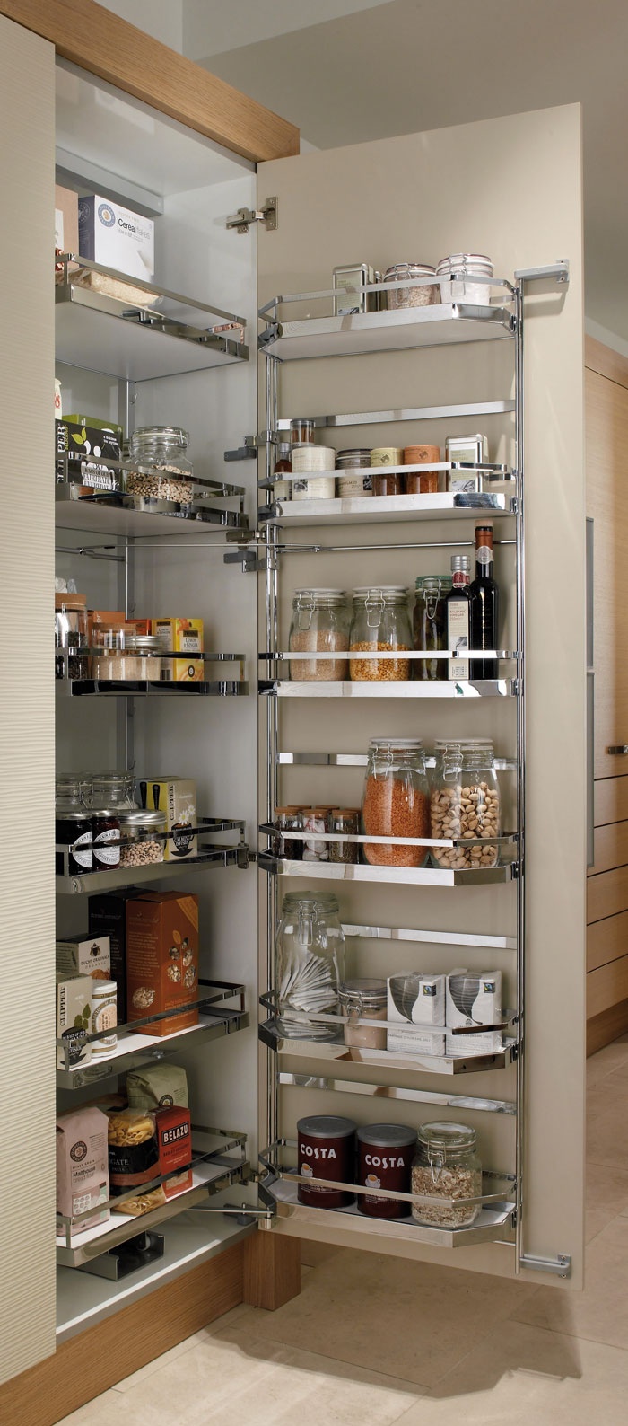 A pull-out larder