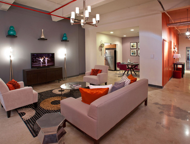 Chic Contemporary Loft Living Room