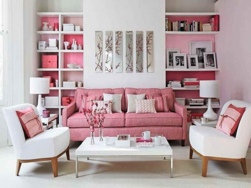 Pink-Color-Chic-Living-Room-Design-Ideas