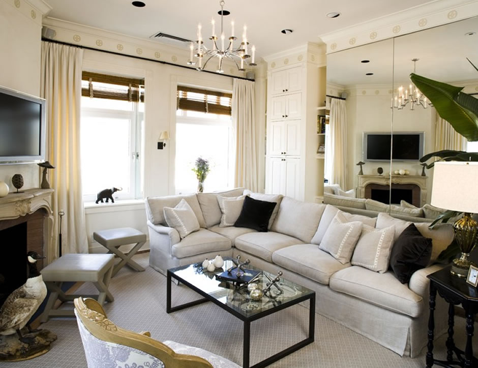 chic art living room