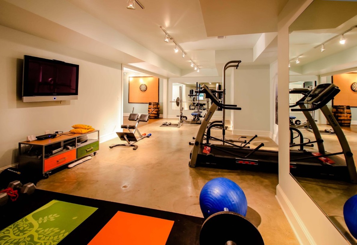 wonderful-home-gym-design-and-painting-design-gallery