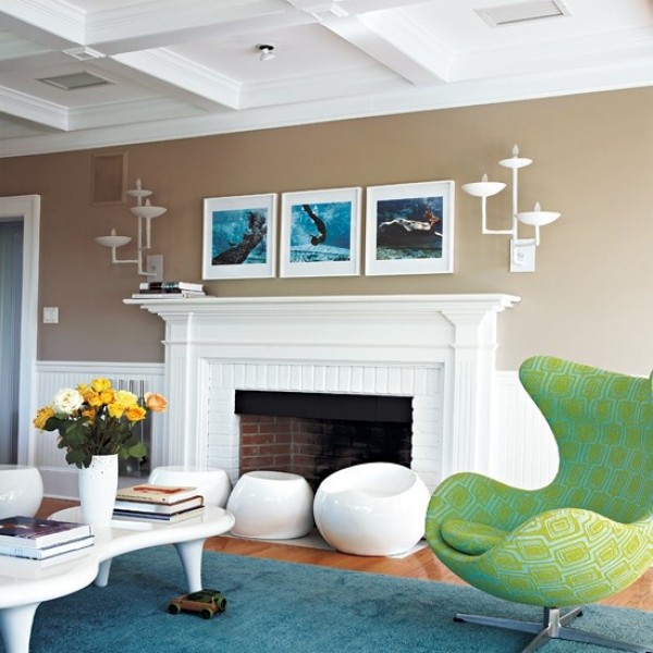 Combine modern styling with coastal colors