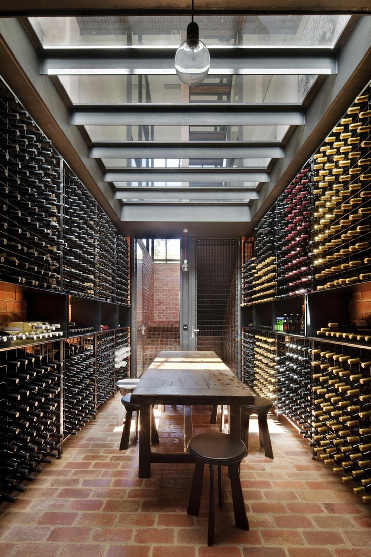 Glass Wine Cellar modern-staircase