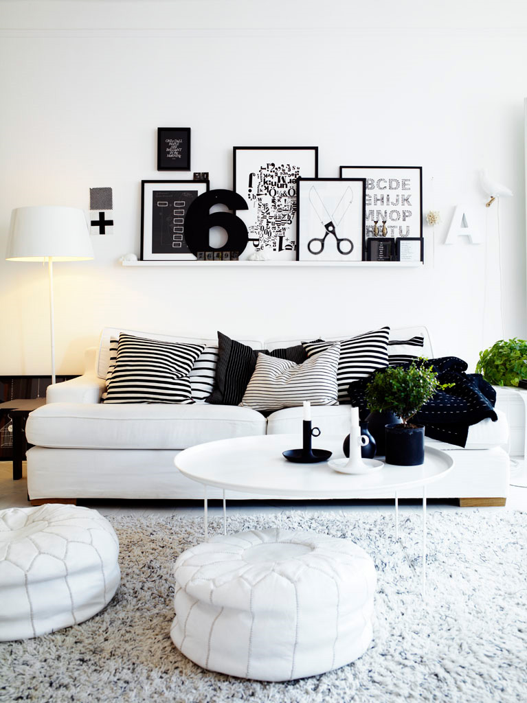 Black-and-White-Contemporary-Interior