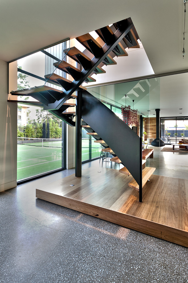 Chic Floating Staircase
