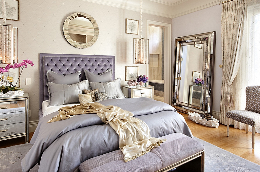 Luxurious eclectic bedroom