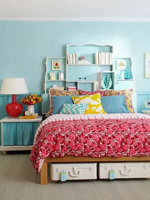 Simple and Colorful Design Ideas for Decorating Cottage Teenage Girls Bedrooms Design