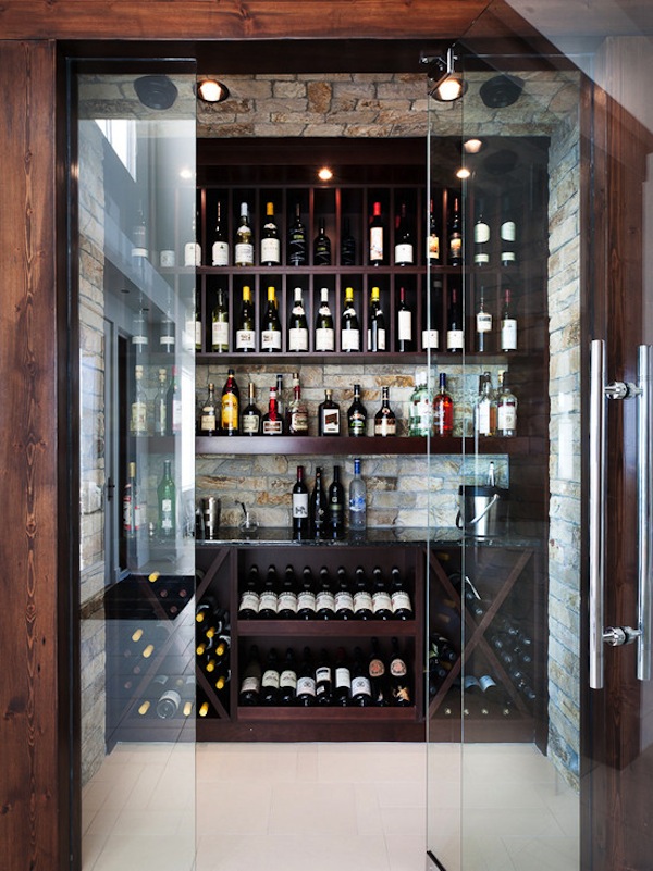compact wine cellar design