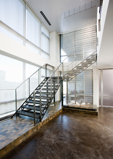 contemporary loft staircase idea