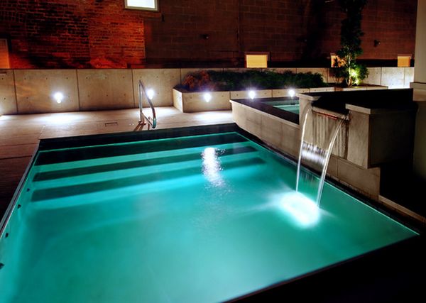 contemporary-swimming-pool-water-falling-feature