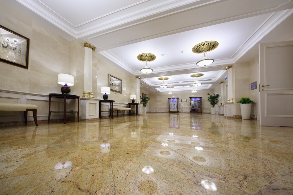 luxurious granite lobby