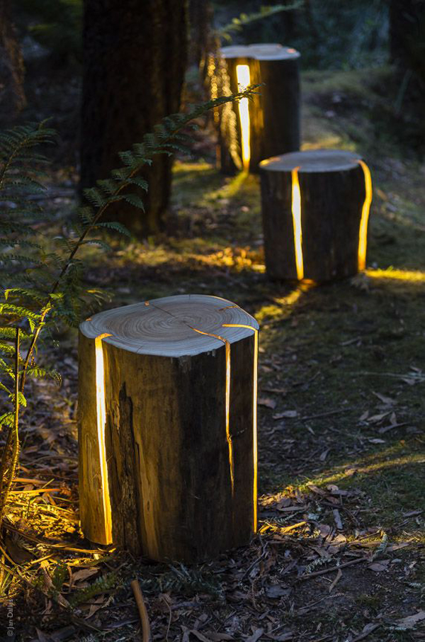 stump-DIY-garden-path-lighting
