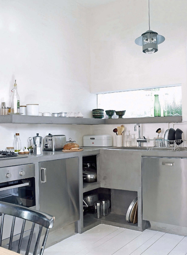 Cool And Minimalist Industrial Kitchen Design