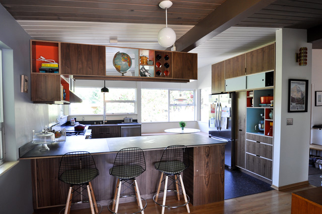 Mid Century Modern Kitchens Home Design Ideas