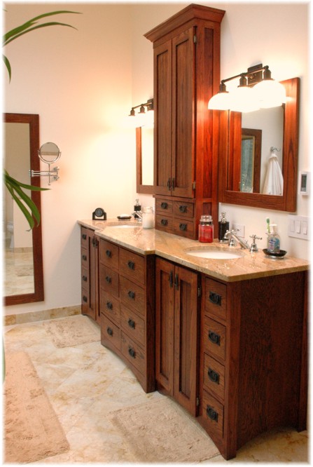 Craftsman bathroom decor vanity