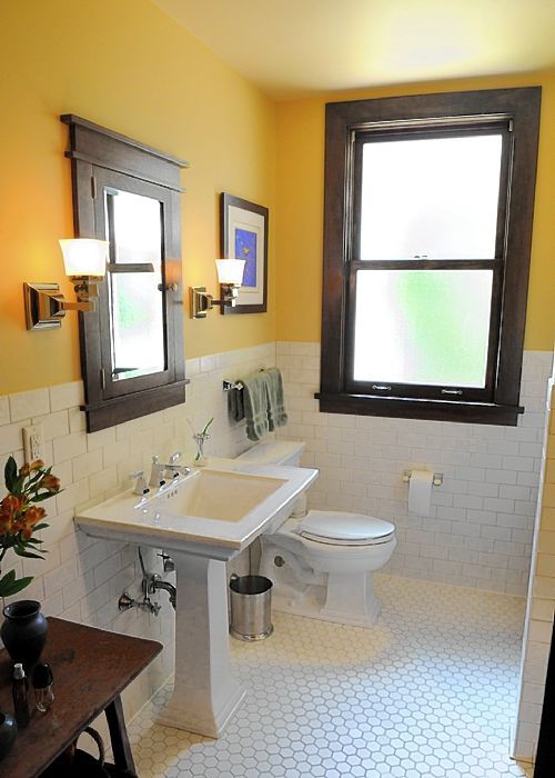 Craftsman-style bathroom