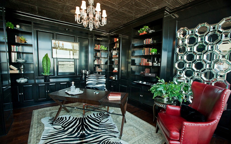 Elegant-Home-Office-design-ideas-for-Black-Lacquer-Cabinets-Decor-Ideas