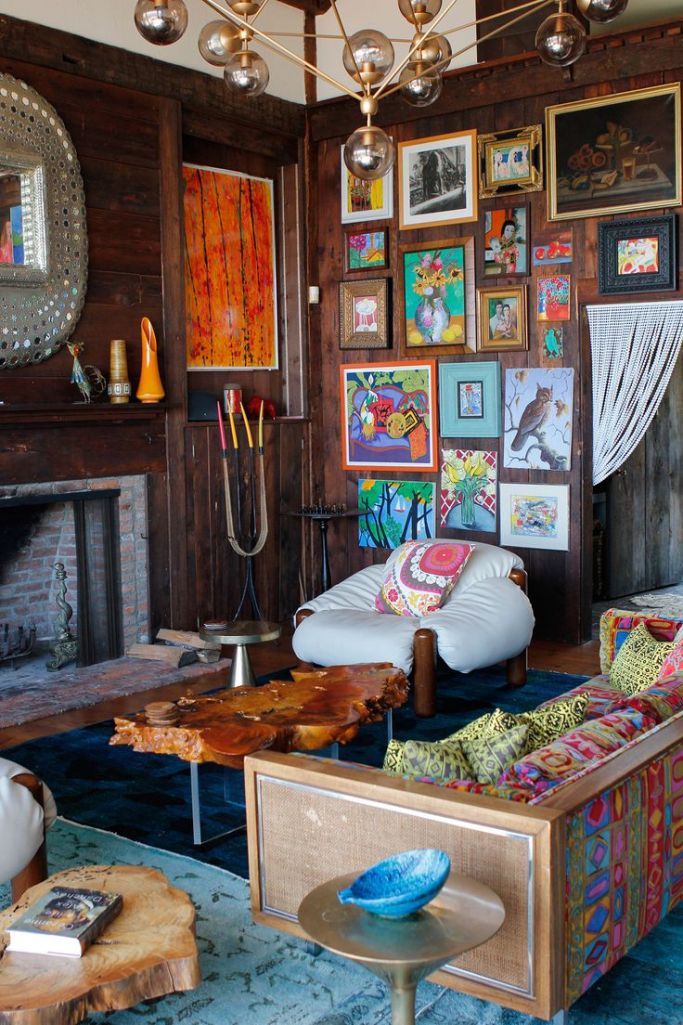 Rustic Eclectic Living Room