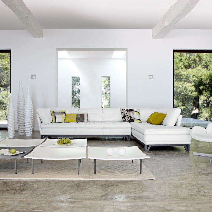 White Modern Living Room On with White Modern Living Room