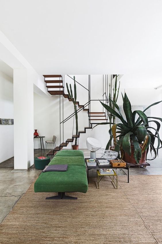 super luxurious green living room idea