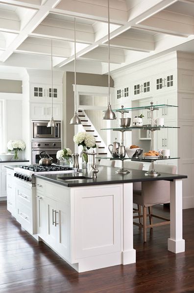white luxury american kitchen design