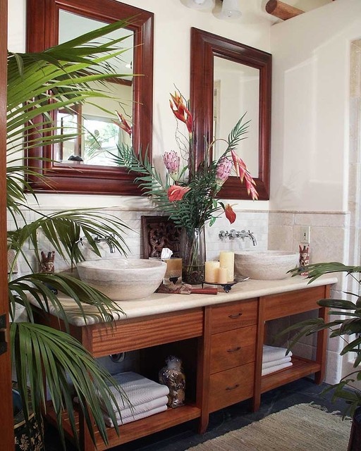 Amazing Tropical Bathroom Decor Ideas