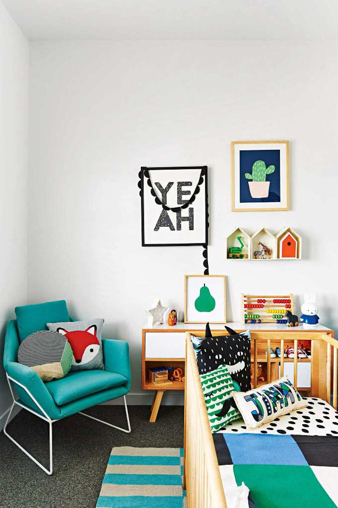 Clean and eclectic nursery