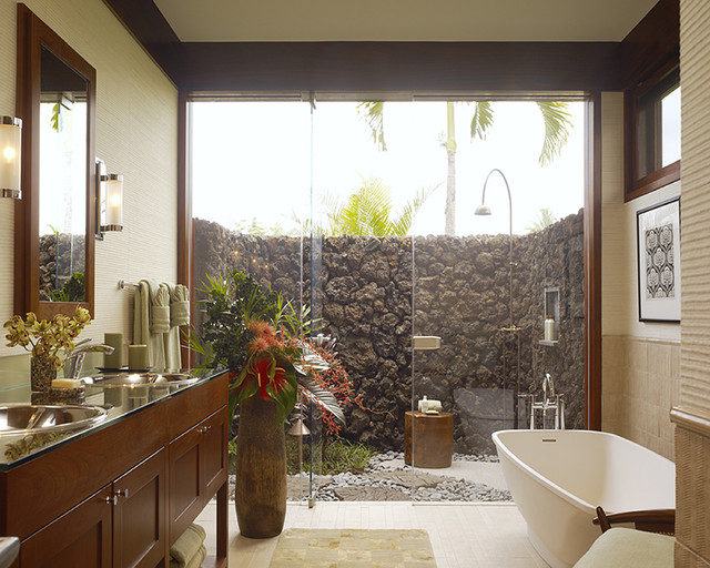 Hawaii Residence tropical-bathroom