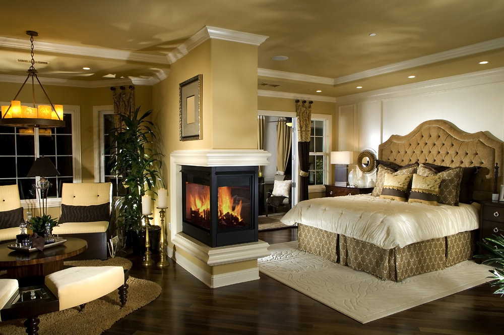 Stunning Master Bedroom with Fireplace