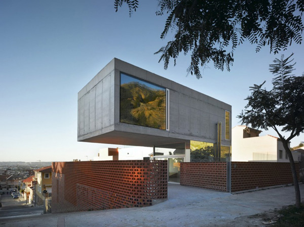 eclectic-house-design-concrete-steel-mirror