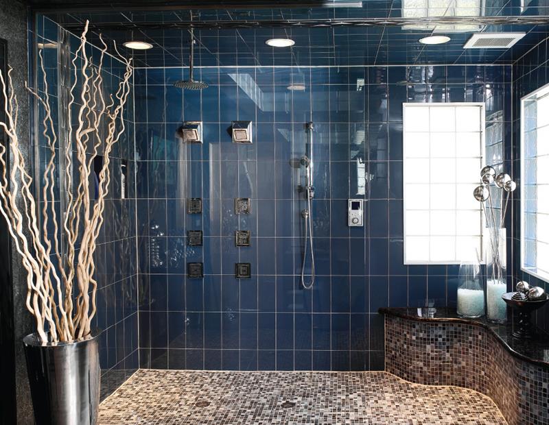 subway tile for a luxury walk-in shower