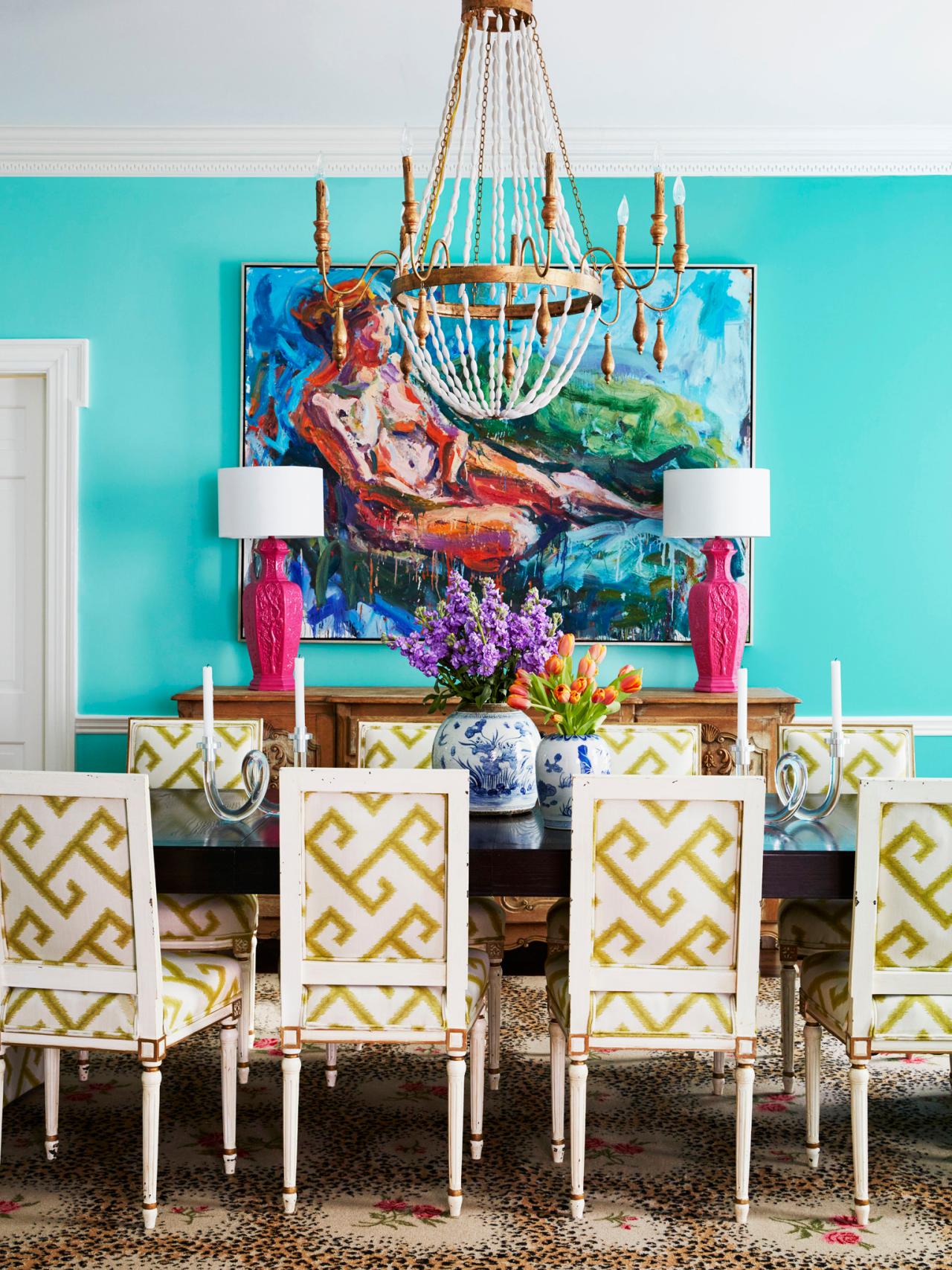 Stunning Colorful Dining Room (1)