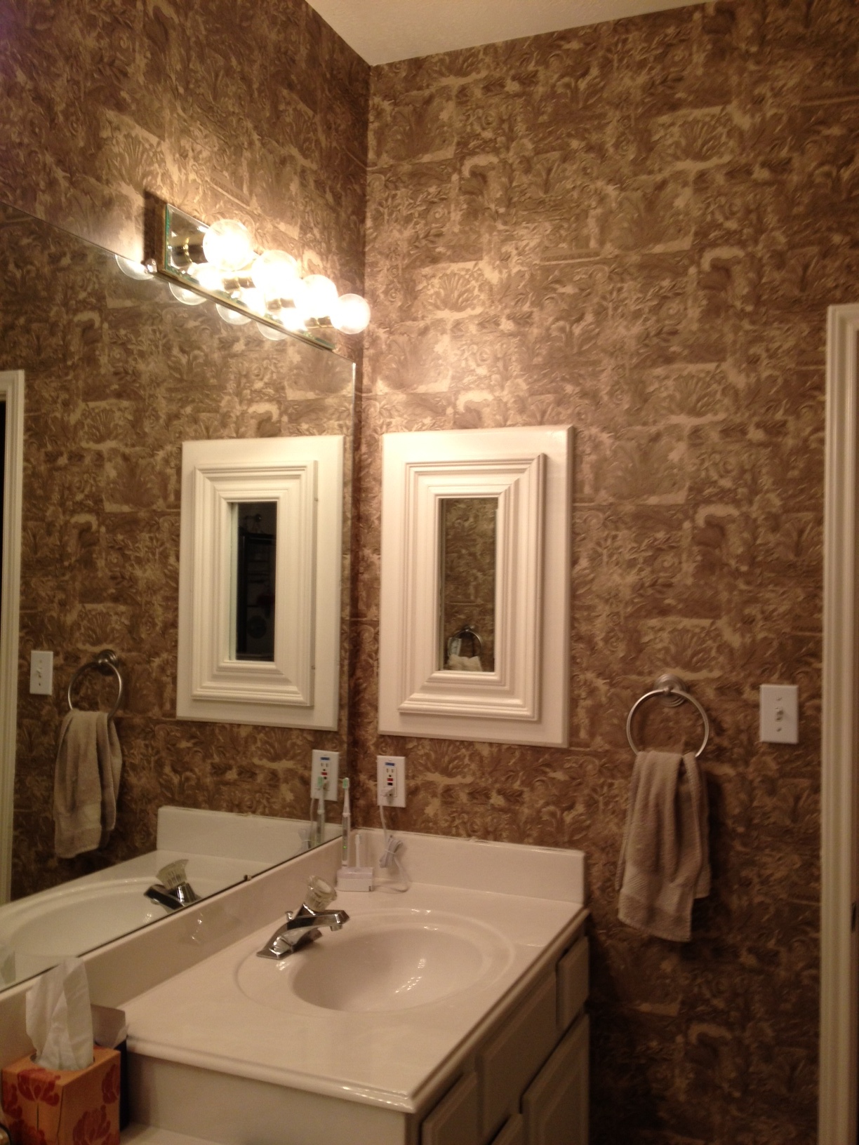 Texture Bathroom Wallpaper