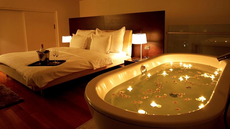 Unforgettable Bedroom with Bathtub