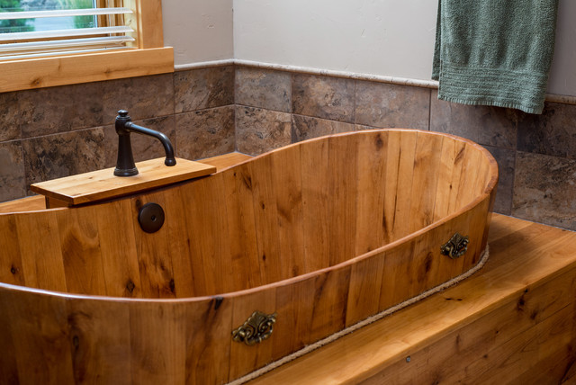 Amazing Bathrooms With Wooden Bathtub (15)