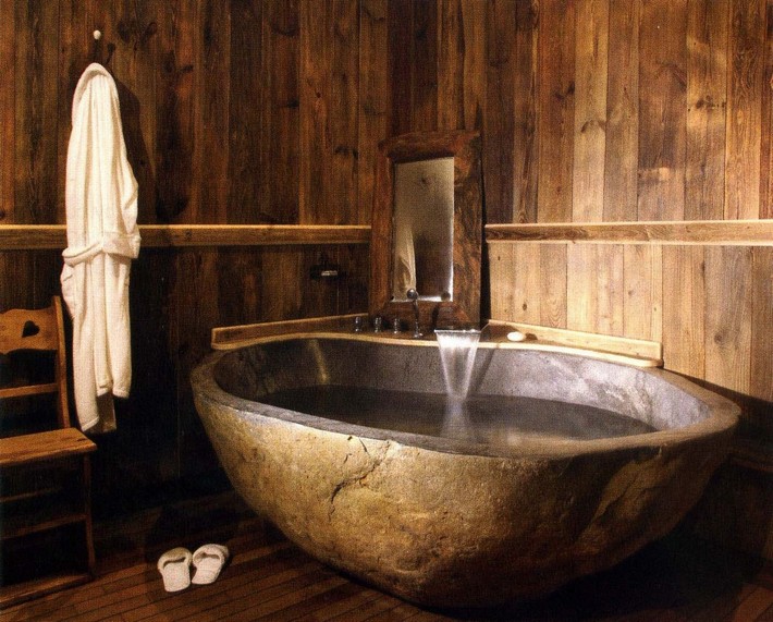 Amazing Bathrooms With Wooden Bathtub (8)