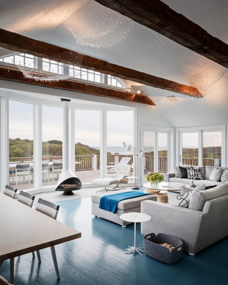 Beach Style Living Room Design