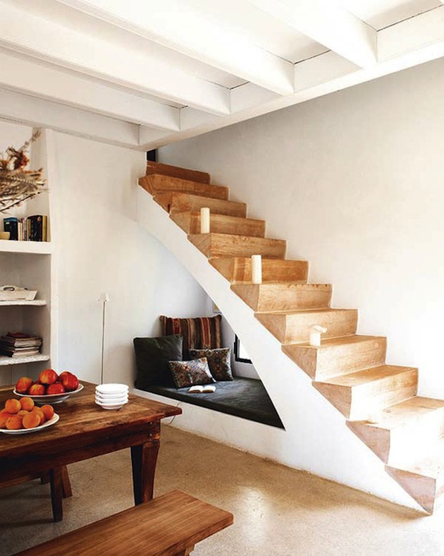 Creative Under Stairs seating area