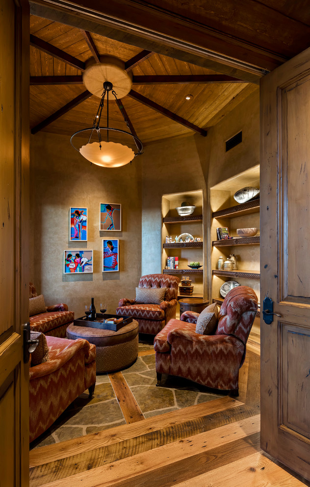 Southwestern Family Room Design