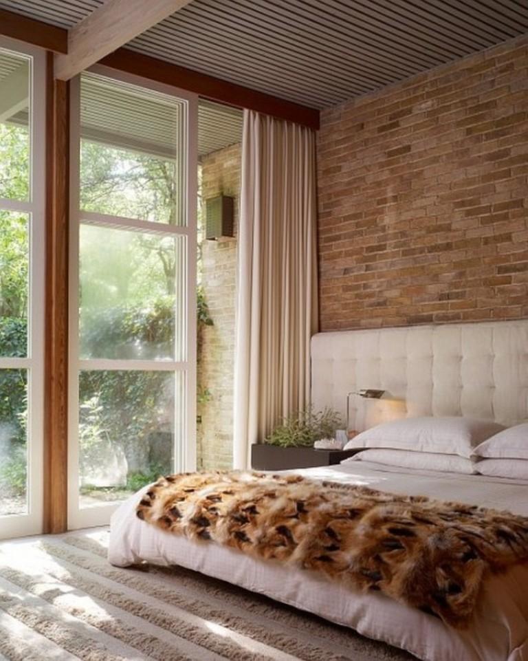 airy-bedroom-with-brick-walls