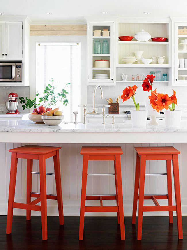 bright-orange-kitchen-bar-stools