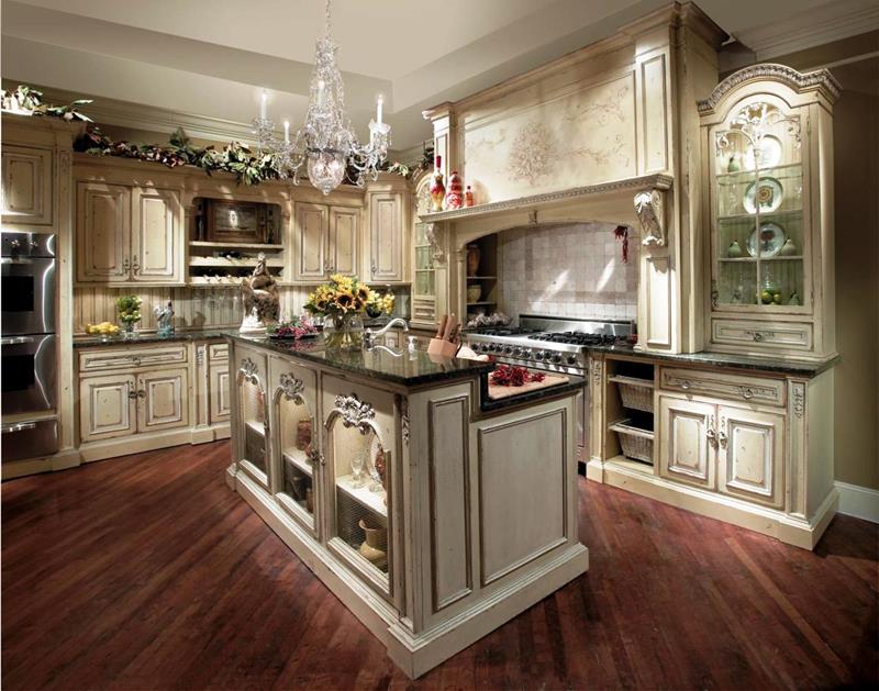dark-wood-flooring-country-kitchen