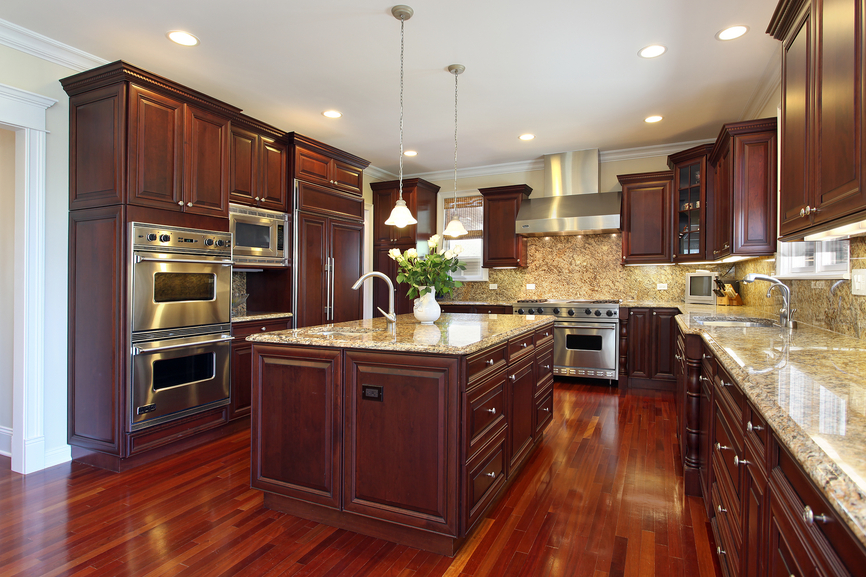 large-dark-wood-luxury-kitchen