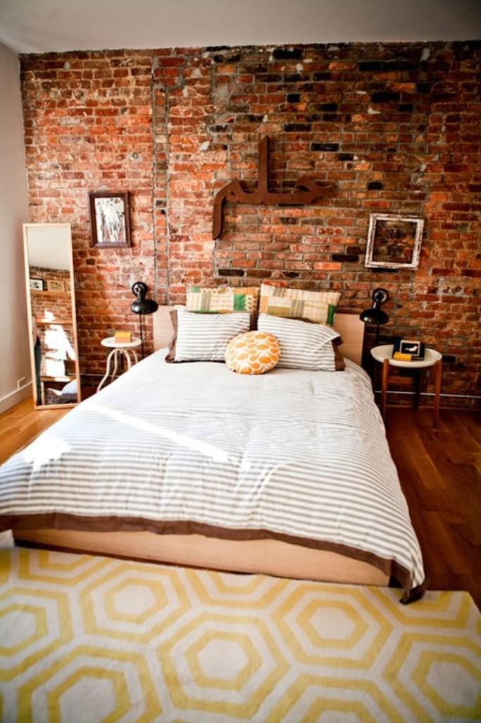 modern-bedroom-designs-with-exposed-brick-wall