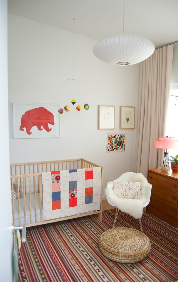 modern-nursery-room-with-red-and-turquoise