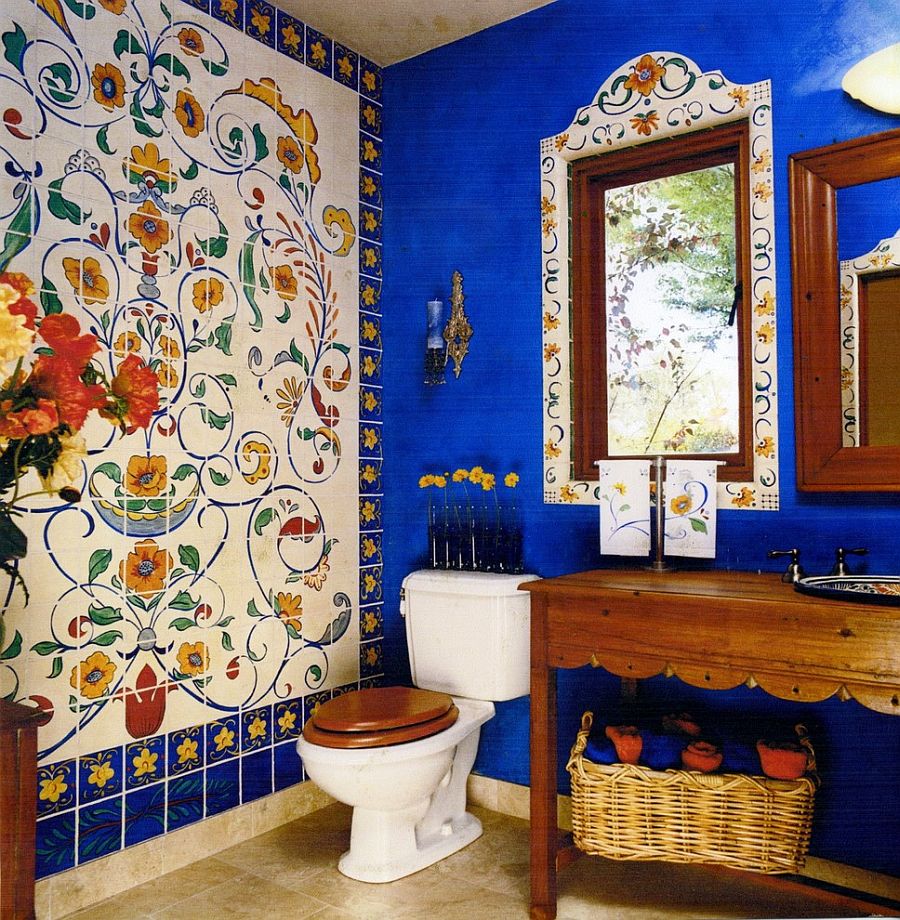 eclectic-bathrooms-with-delightful-blue