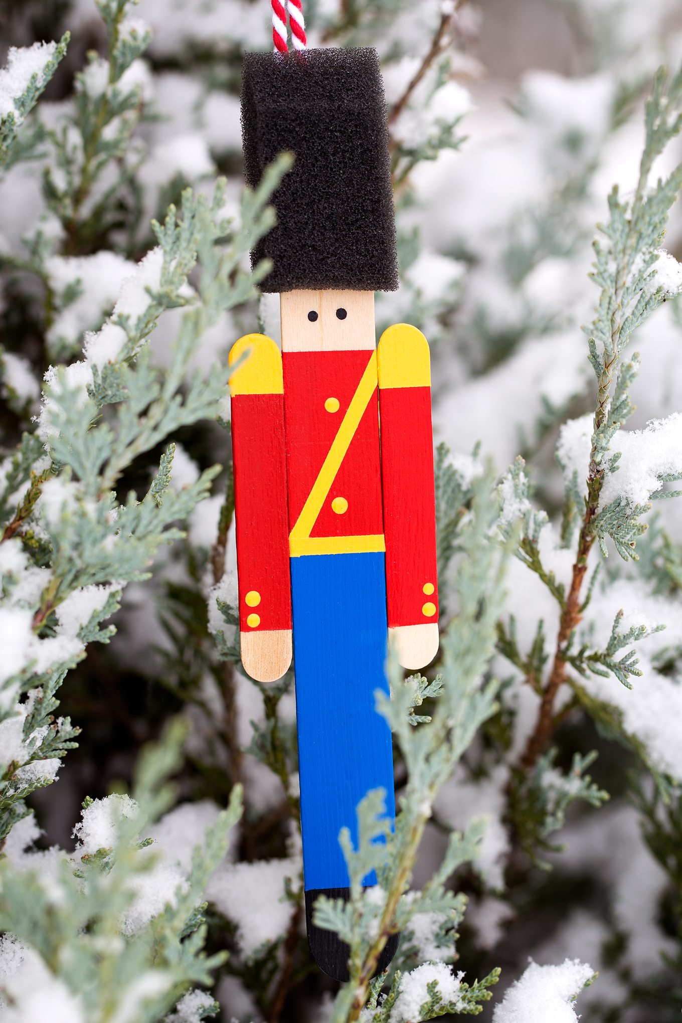 Wooden Toy Soldier Ornaments