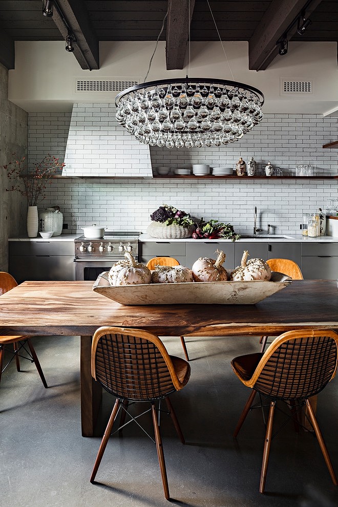 Eclectic Loft Kitchen Design Dwellingdecor