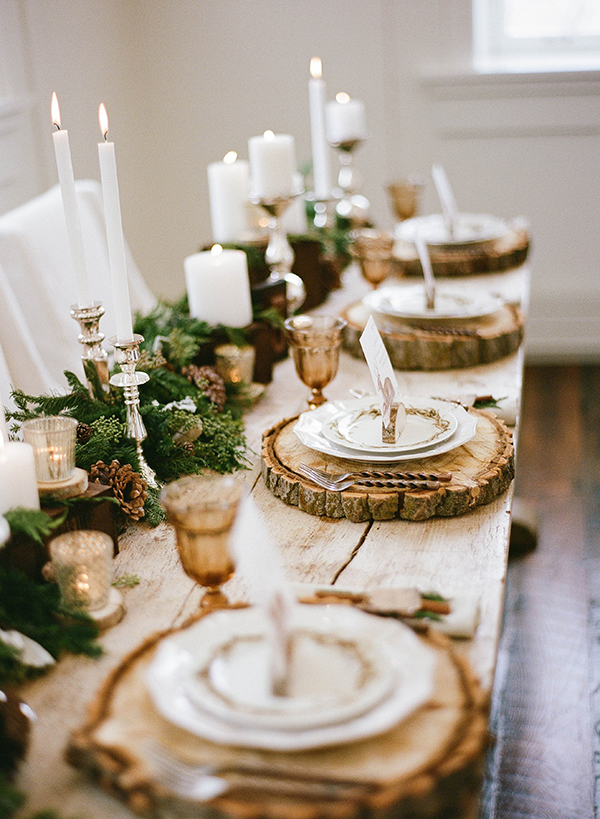 Rustic Reclaimed Wood Table Decoration