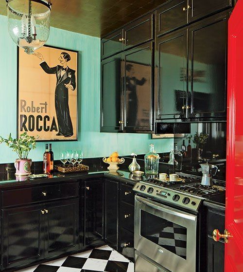 Eclectic Kitchen With Homestead Panel High Gloss Cabinet Finish Dwellingdecor